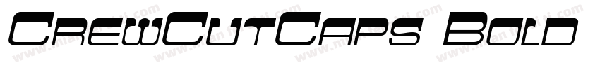 CrewCutCaps Bold Italic字体转换